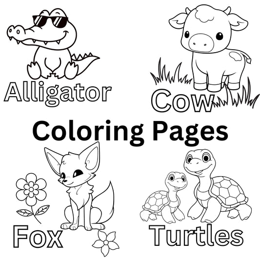 A-Z Animal Coloring Pages